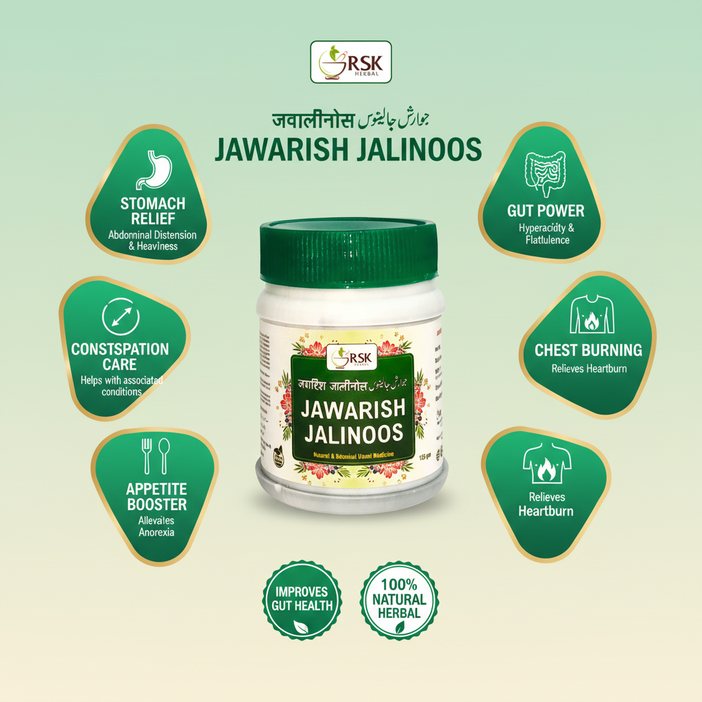 Jawarish Jalinoos 125gm | Unani Digestive Majoon for Acidity, Gas & Stomach Strength - Image 4