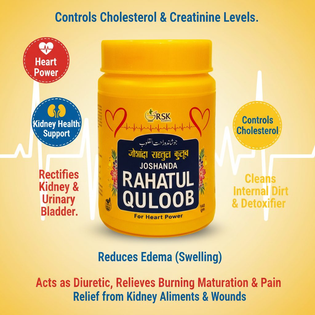 Joshanda Rahatul Quloob | Unani Herbal Joshanda for Kidney Support, Urinary Health & Detox