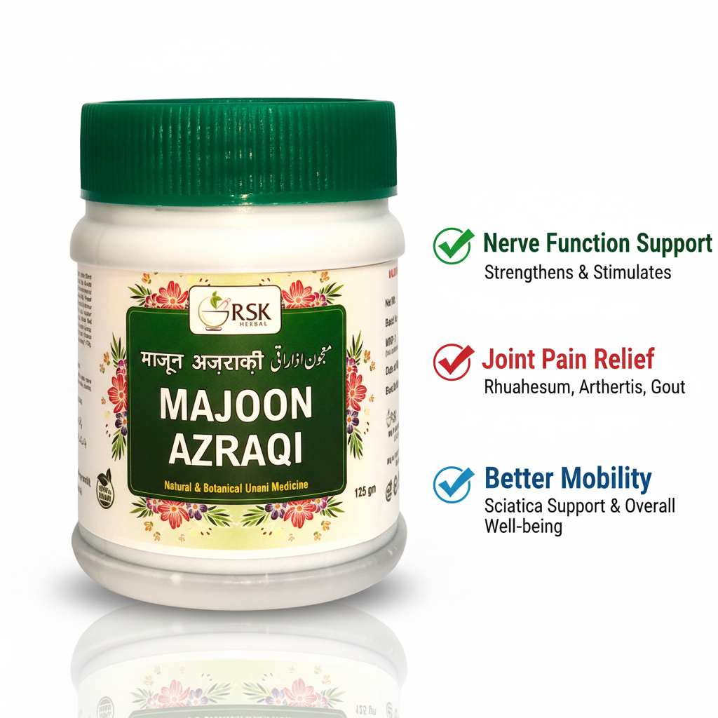 Majoon Azraqi 125gm | Traditional Unani Herbal Majoon for Nerve, Joints & Muscles / Musculoskeletal Wellness - Image 5