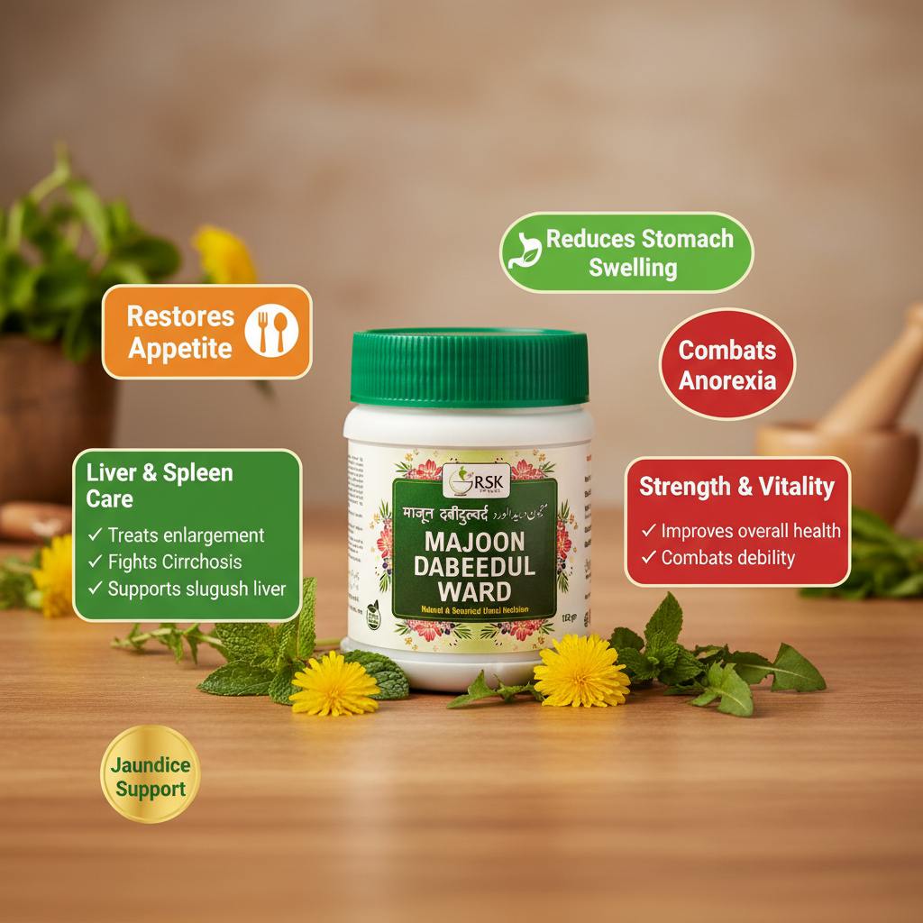 Majoon Dabeedul Ward | Traditional Unani Majoon for Liver, Digestive & General Wellness- 125gm - Image 2