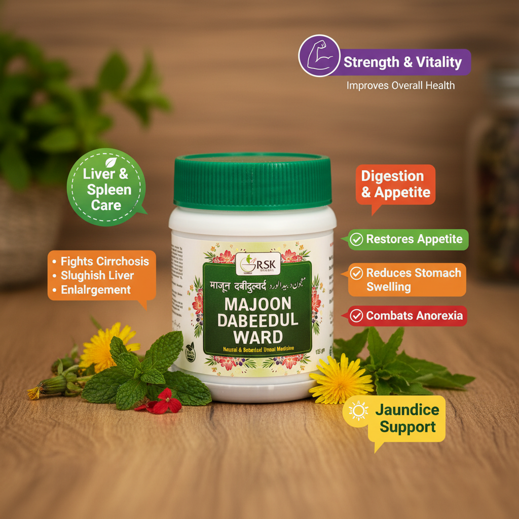 Majoon Dabeedul Ward | Traditional Unani Majoon for Liver, Digestive & General Wellness- 125gm - Image 3