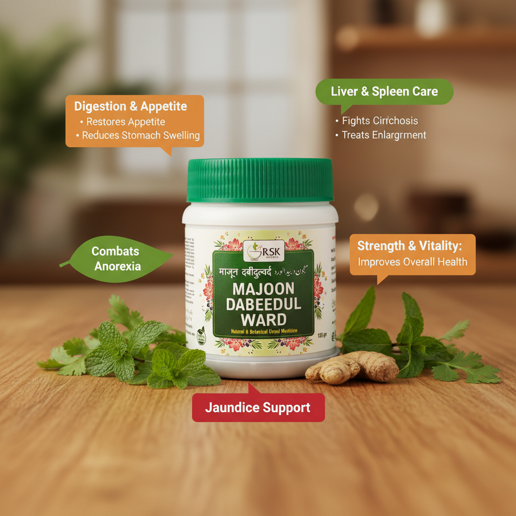 Majoon Dabeedul Ward | Traditional Unani Majoon for Liver, Digestive & General Wellness- 125gm - Image 4