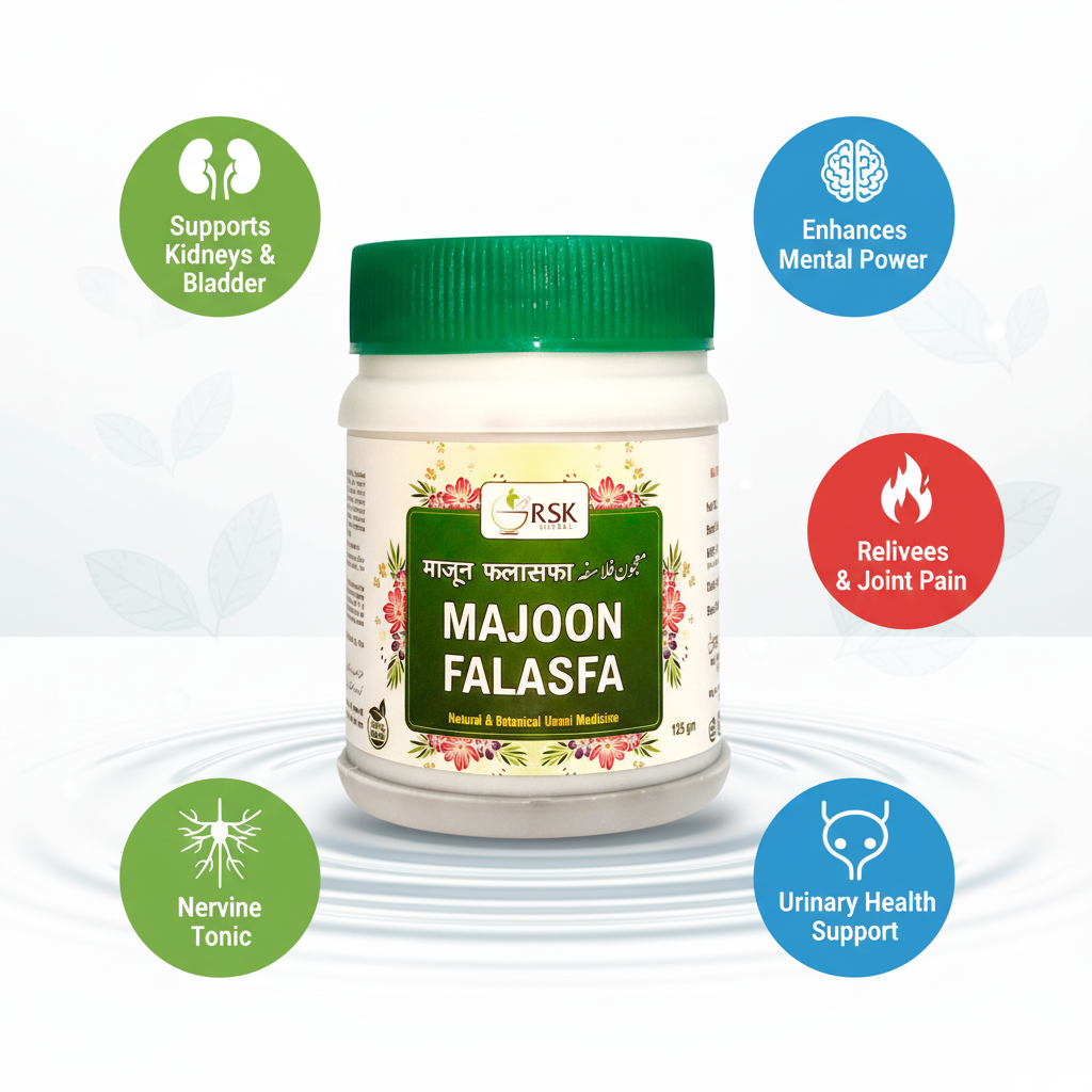 Majoon Falasfa | RSK Herbal Unani Majoon for Nervous System, Urinary, Joint & Mental Wellness – 125gm _ Pack of 2 - Image 3