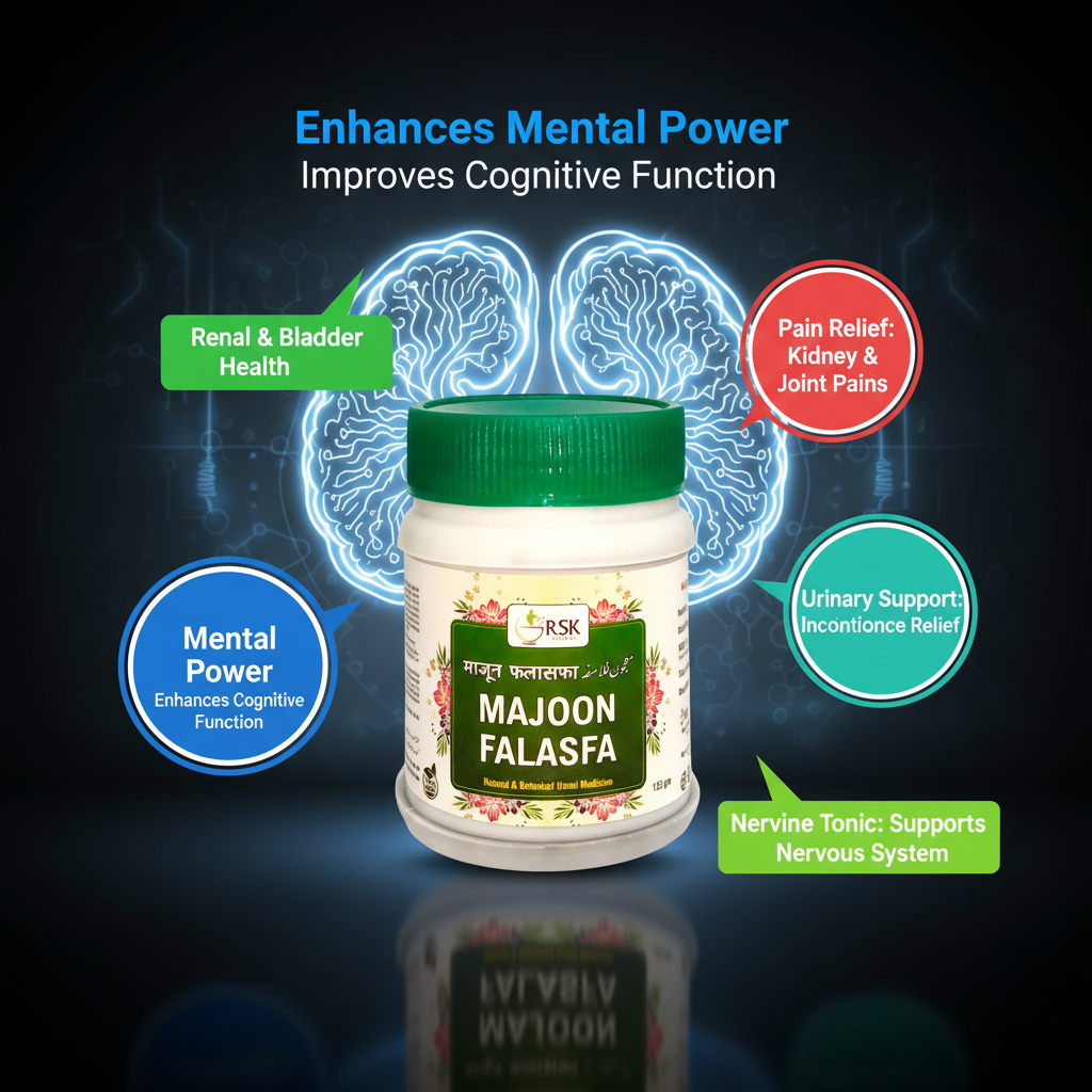 Majoon Falasfa | RSK Herbal Unani Majoon for Nervous System, Urinary, Joint & Mental Wellness – 125gm _ Pack of 2 - Image 6