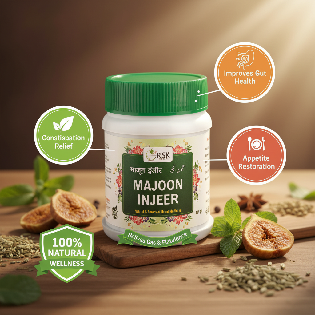Majoon Injeer 125gm | Traditional Unani Herbal Majoon for Constipation, Digestive & Gut Wellness | Appetite Support _ Pack of 2 - Image 2