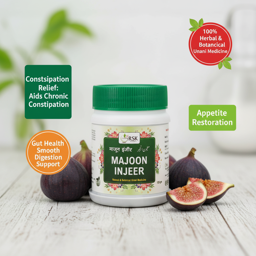 Majoon Injeer 125gm | Traditional Unani Herbal Majoon for Constipation, Digestive & Gut Wellness | Appetite Support _ Pack of 2 - Image 3