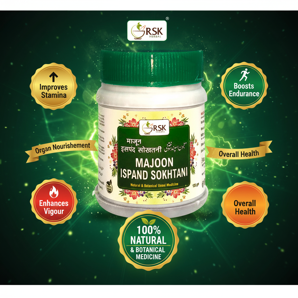 Majoon Ispand Sokhtani 125gm | RSK Herbal Unani Majoon for Men’s Vitality, Stamina & Sexual Wellness Support - Image 2