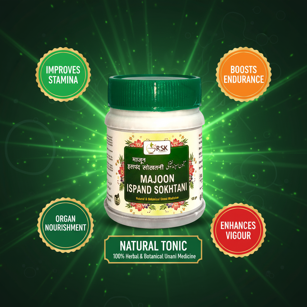 Majoon Ispand Sokhtani 125gm | RSK Herbal Unani Majoon for Men’s Vitality, Stamina & Sexual Wellness Support - Image 3