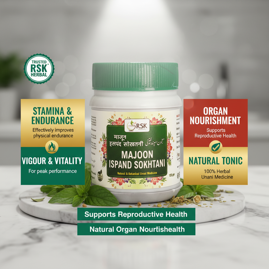 Majoon Ispand Sokhtani 125gm | RSK Herbal Unani Majoon for Men’s Vitality, Stamina & Sexual Wellness Support - Image 4