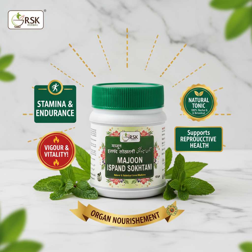 Majoon Ispand Sokhtani 125gm | RSK Herbal Unani Majoon for Men’s Vitality, Stamina & Sexual Wellness Support - Image 5