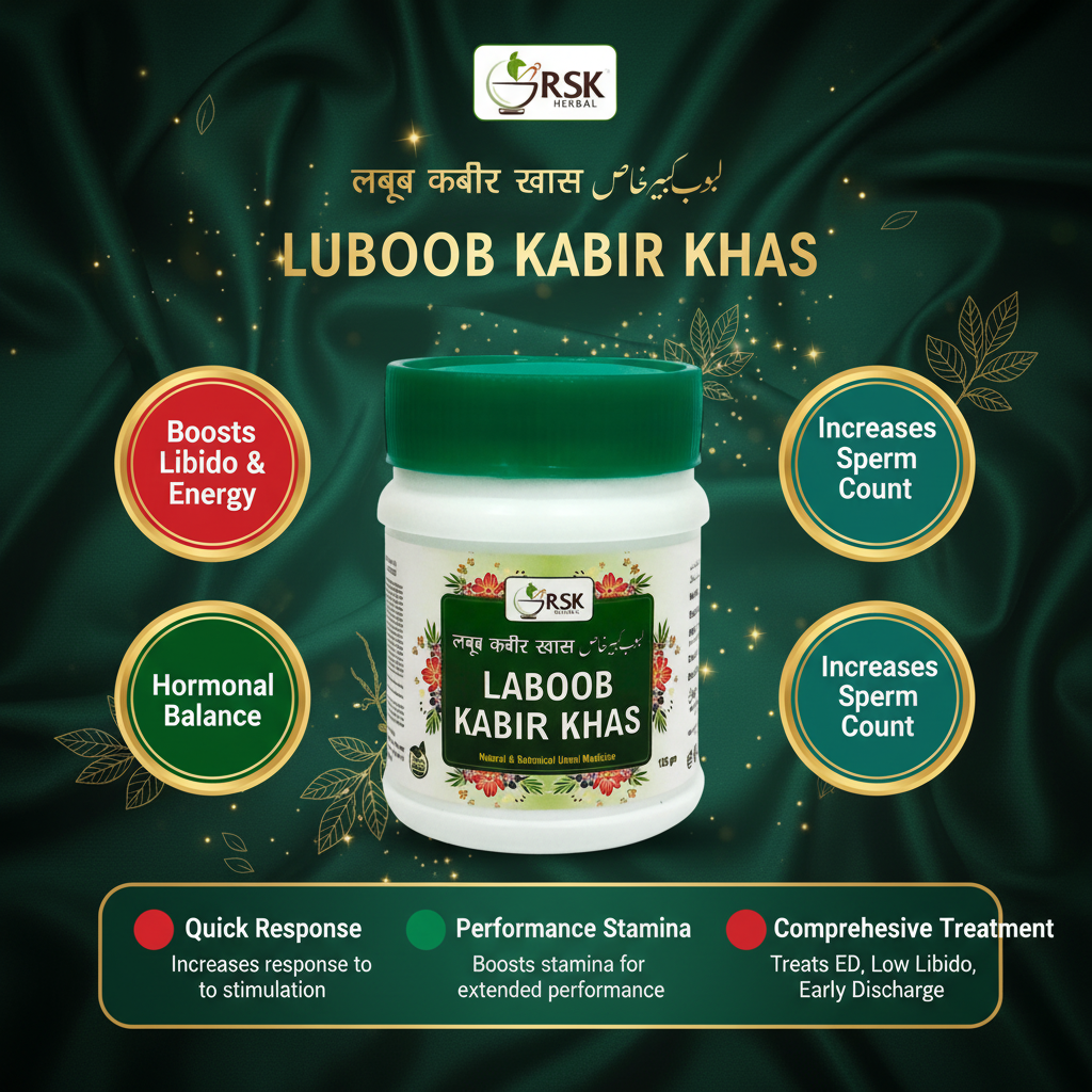 Luboob Kabir Khas | RSK Herbal Unani Herbal Halwa for Male Vitality, Stamina & Sexual Wellness – 125gm - Image 2