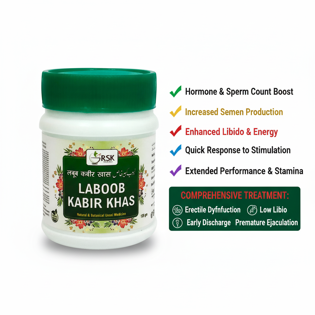 Luboob Kabir Khas | RSK Herbal Unani Herbal Halwa for Male Vitality, Stamina & Sexual Wellness – 125gm - Image 6