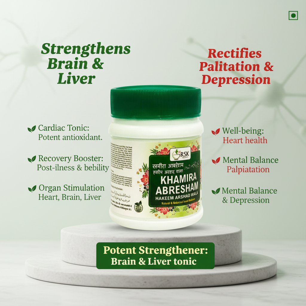 Khamira Abresham Hakeem Arshad Wala 125gm | RSK Herbal Unani Khamira for Cardiac, Brain & Vitality Support - Image 6
