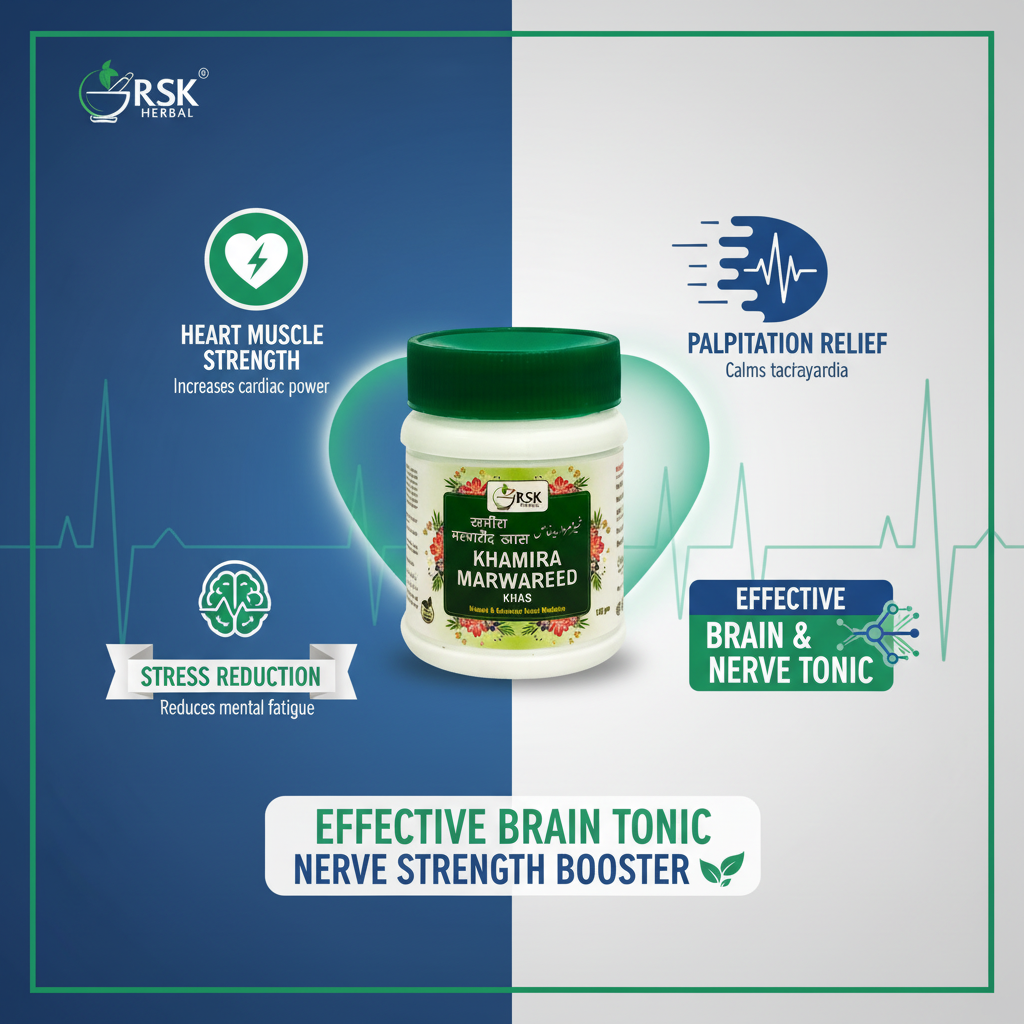 Khamira Marwareed Khas 125gm | RSK Herbal Traditional Unani Khamira for Heart, Brain & Nervous System Wellness - Image 2