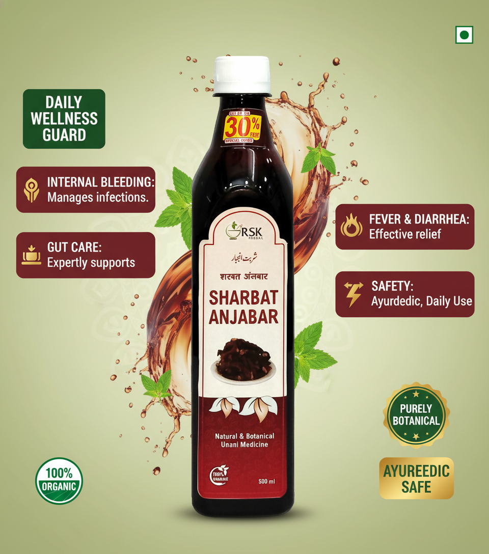 Sharbat Anjabar 500ml | Manage Diarrhoea and High Fever