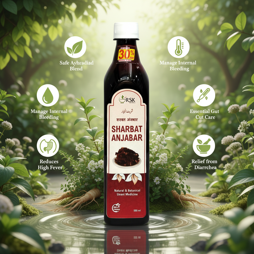 Sharbat Anjabar 500ml | Manage Diarrhoea and High Fever - Image 4