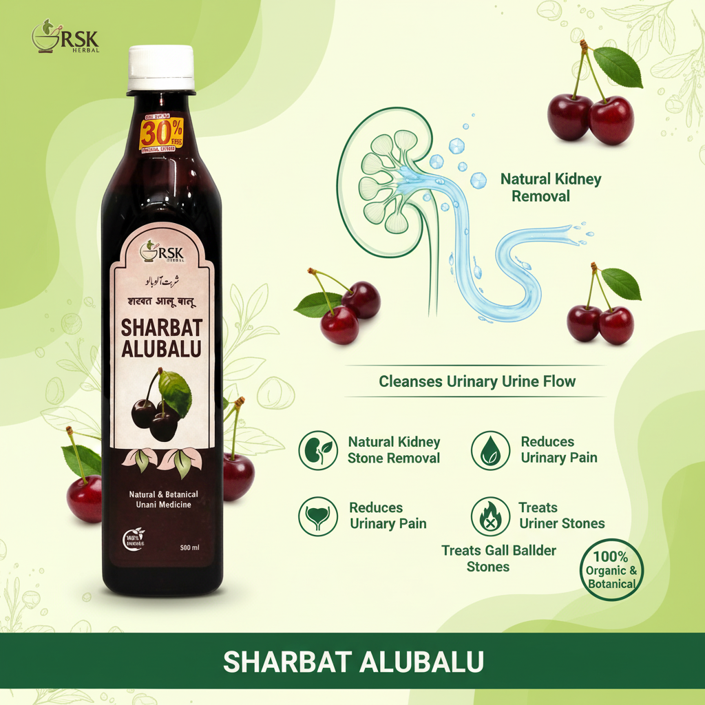 Sharbat Alu Balu 500ml | Unani Herbal Sharbat for Daily Wellness - Image 3